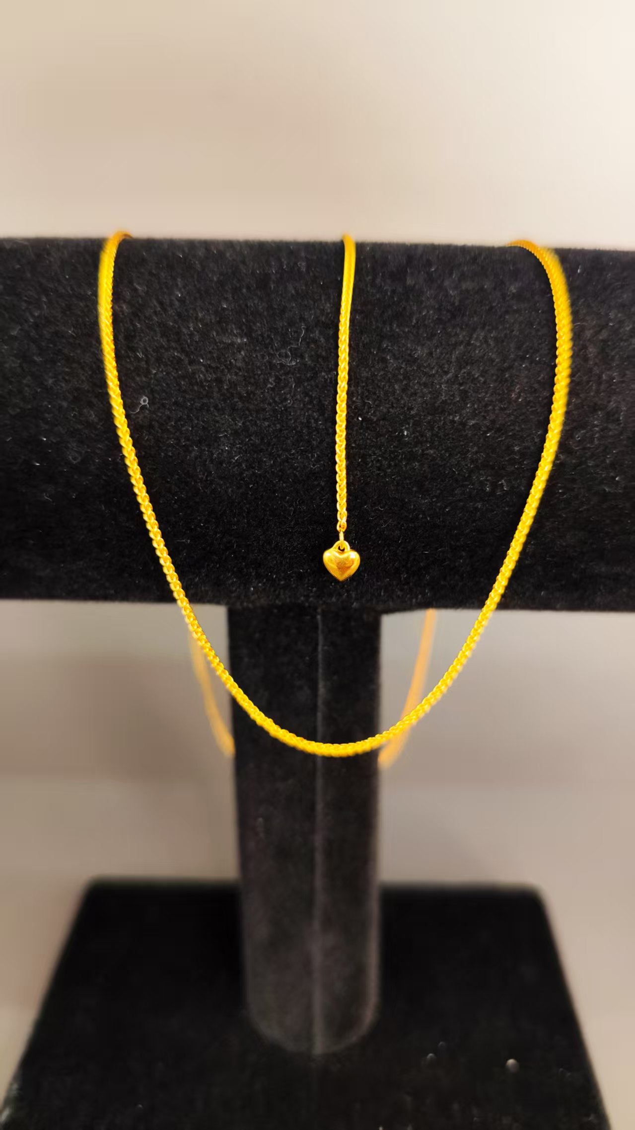 时尚百搭项链项圈 爱心抽拉肖邦项链