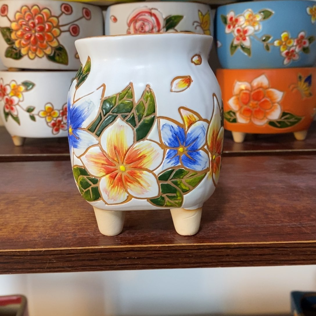 红陶韩式多肉植物花盆