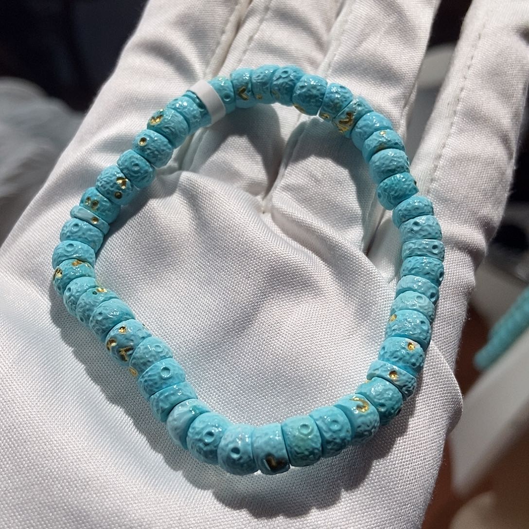 绿松石未镶嵌大肠单圈卡6+