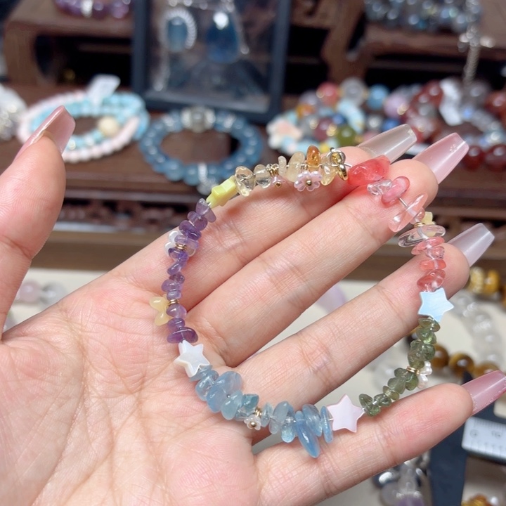 水晶手链未镶嵌金薇薇