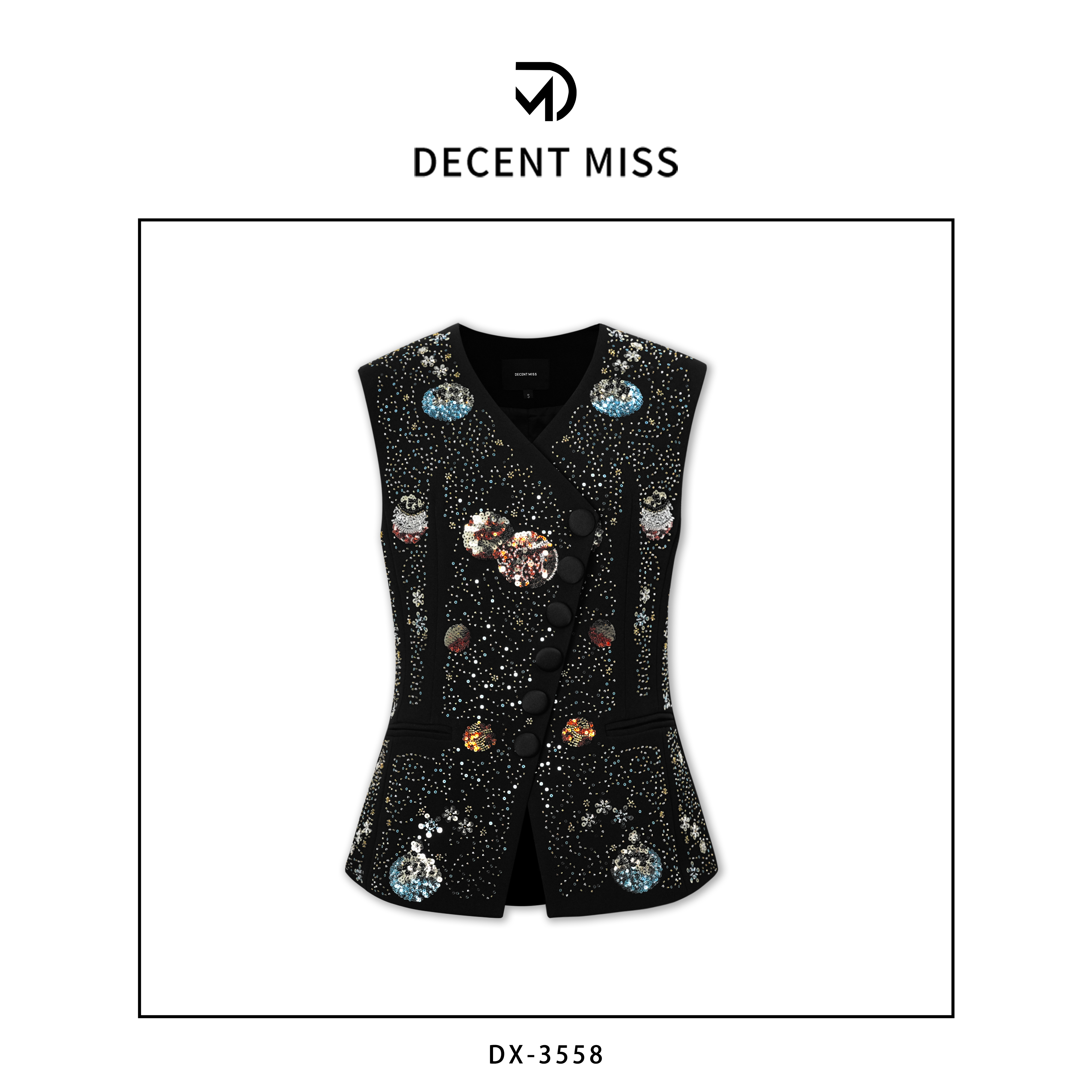 【原创设计定制】Decent miss宇宙星空马甲DX-3558