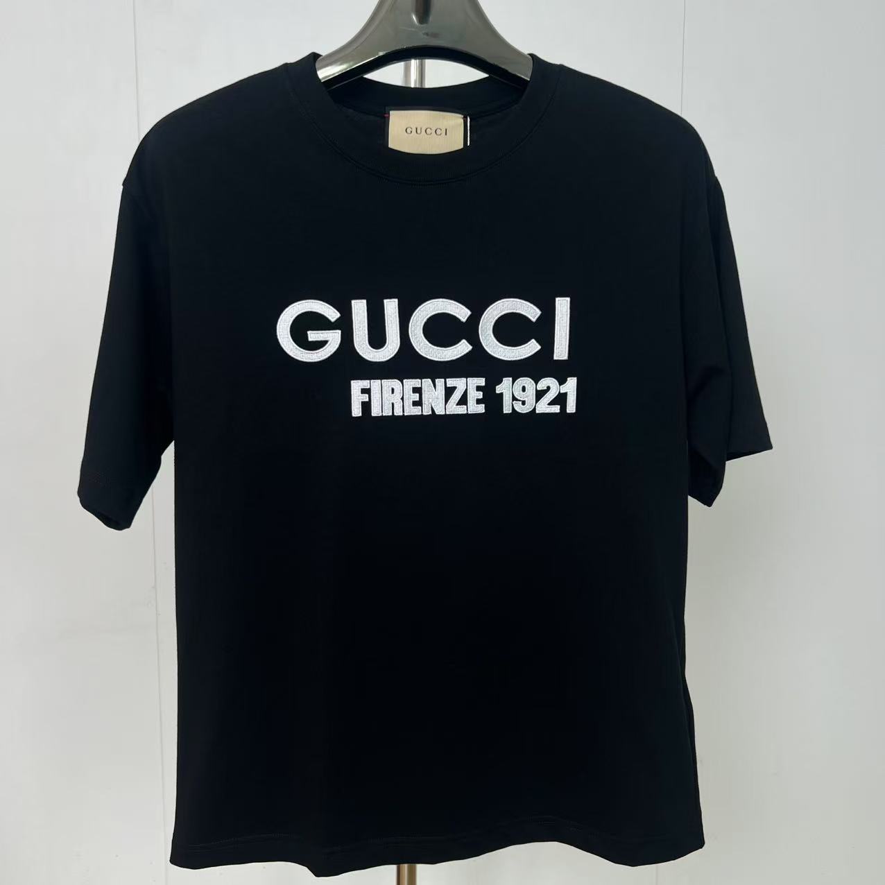 99新 GUCCI/古驰 徽标平纹短袖T恤 两色可选 xx6858