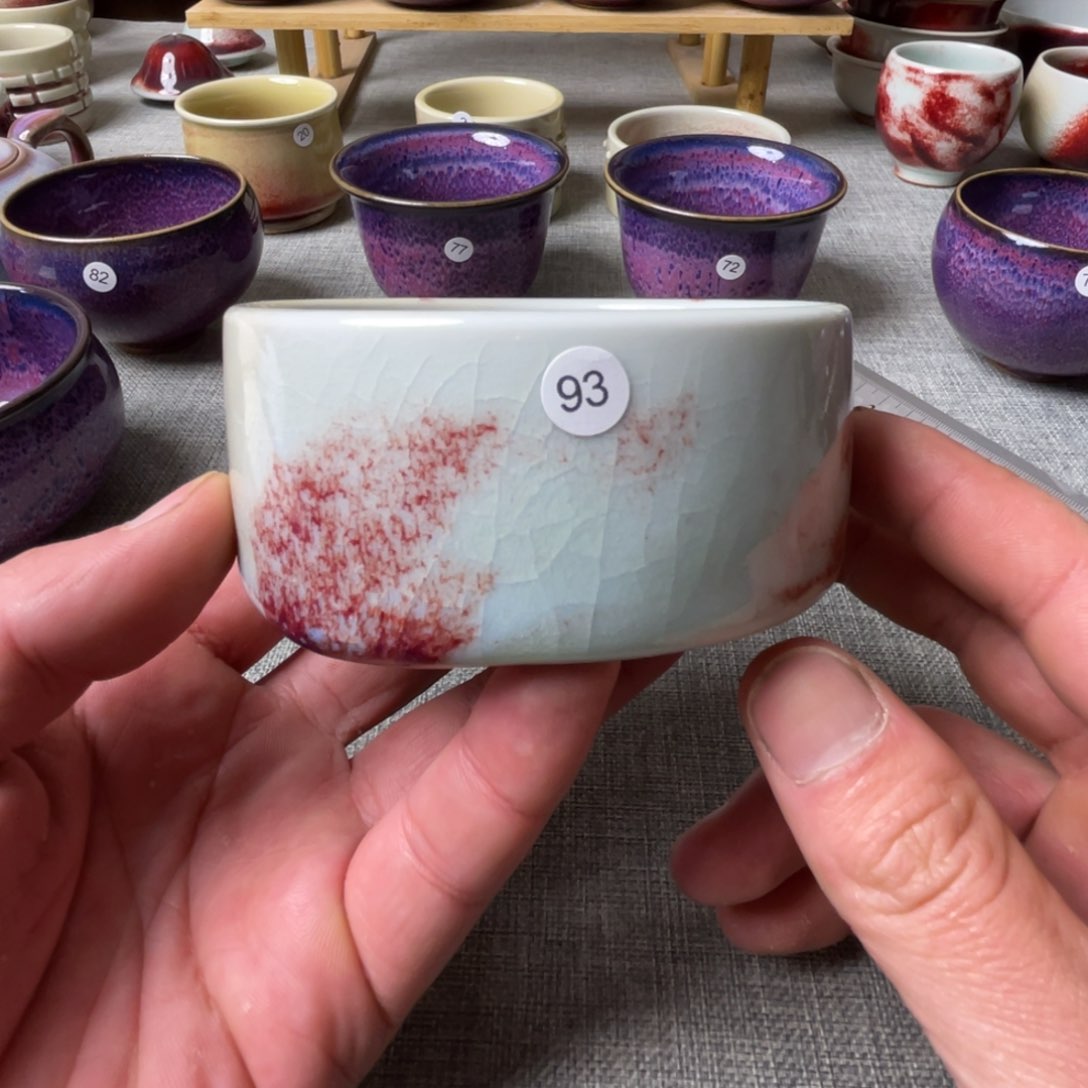 瓷片纯手工……微微……瑕