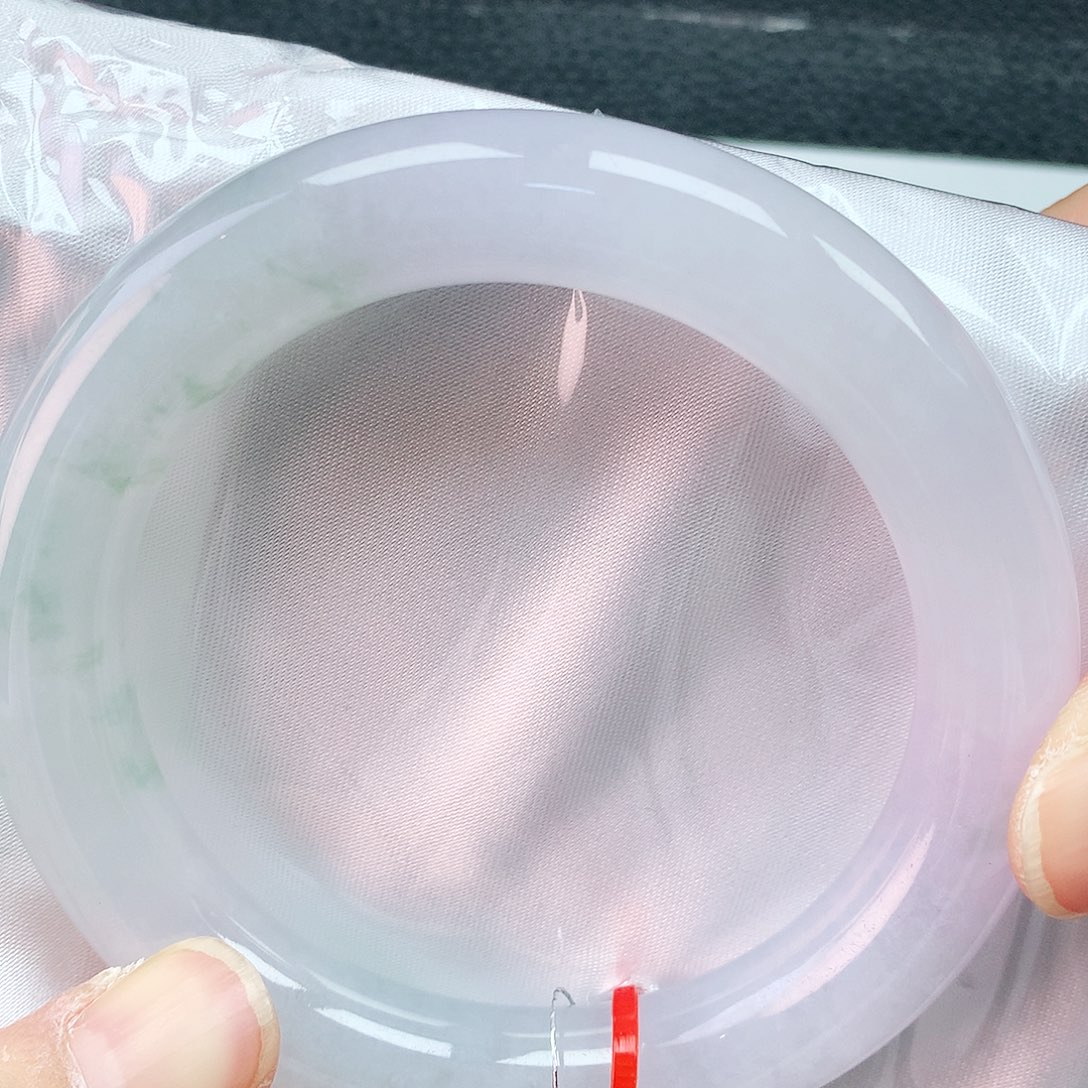 翡翠未镶嵌手镯58胖