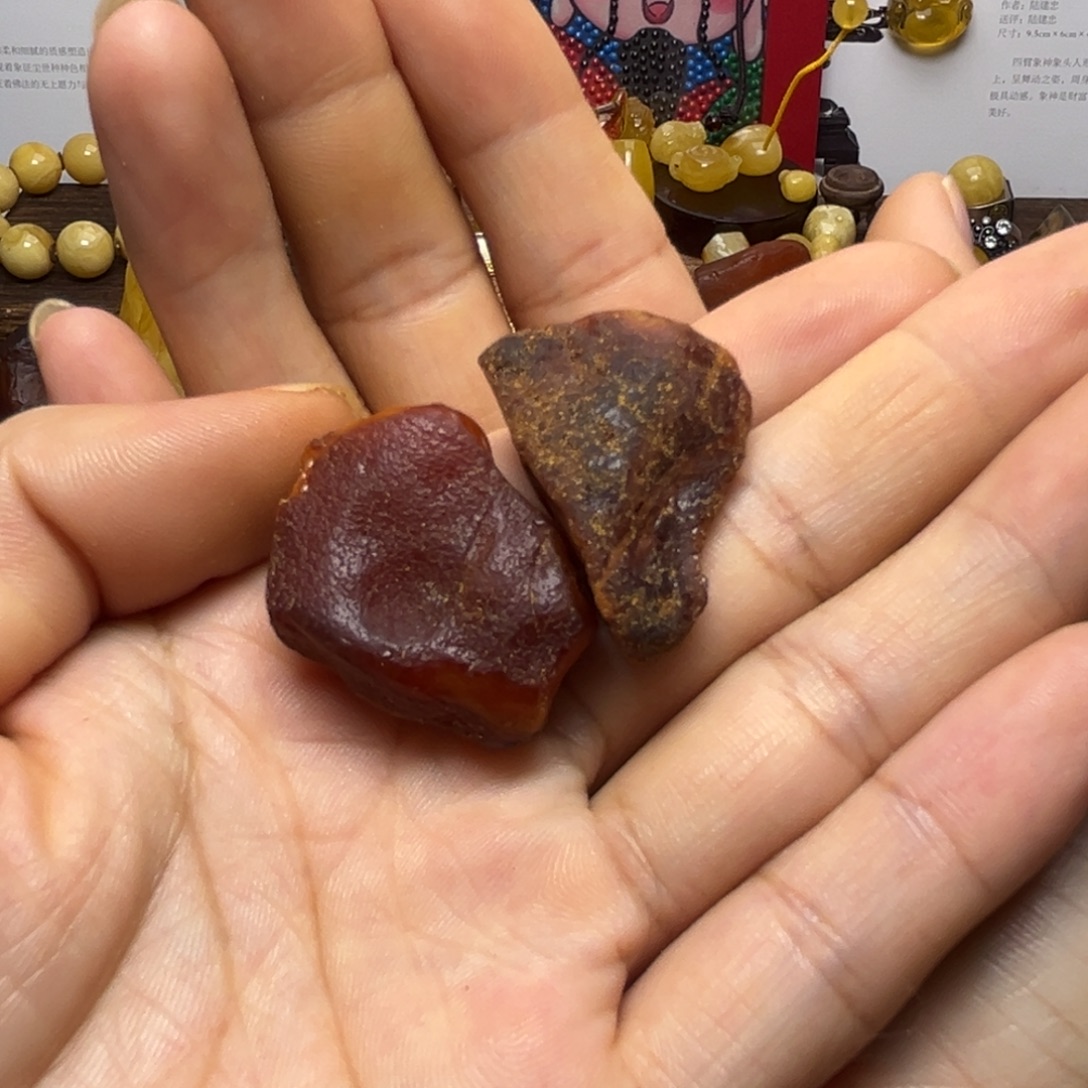 华***哥未镶嵌定制琥珀蜜蜡定制饼子