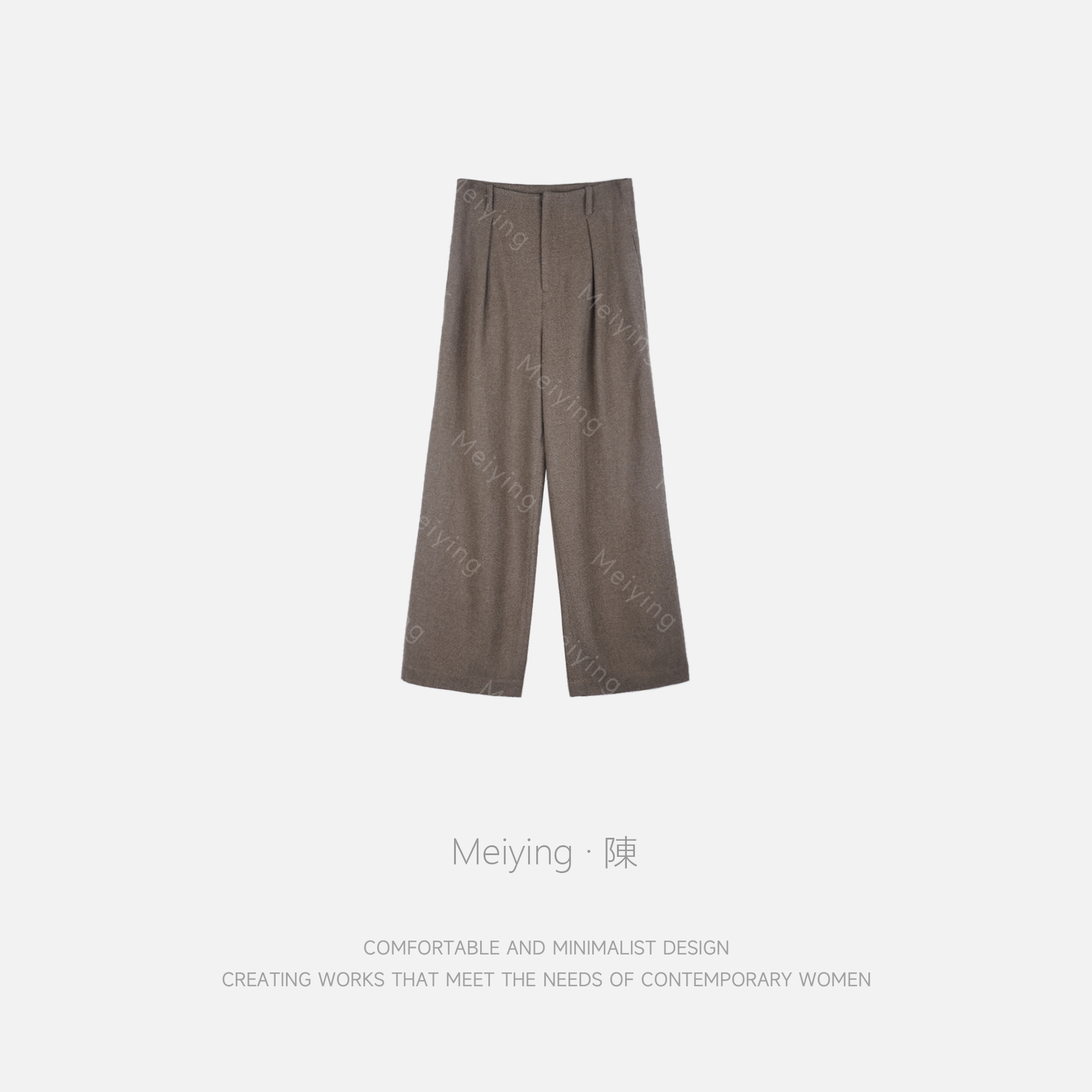 Meiying-时尚高级感100山羊绒直筒休闲裤YA5DK011