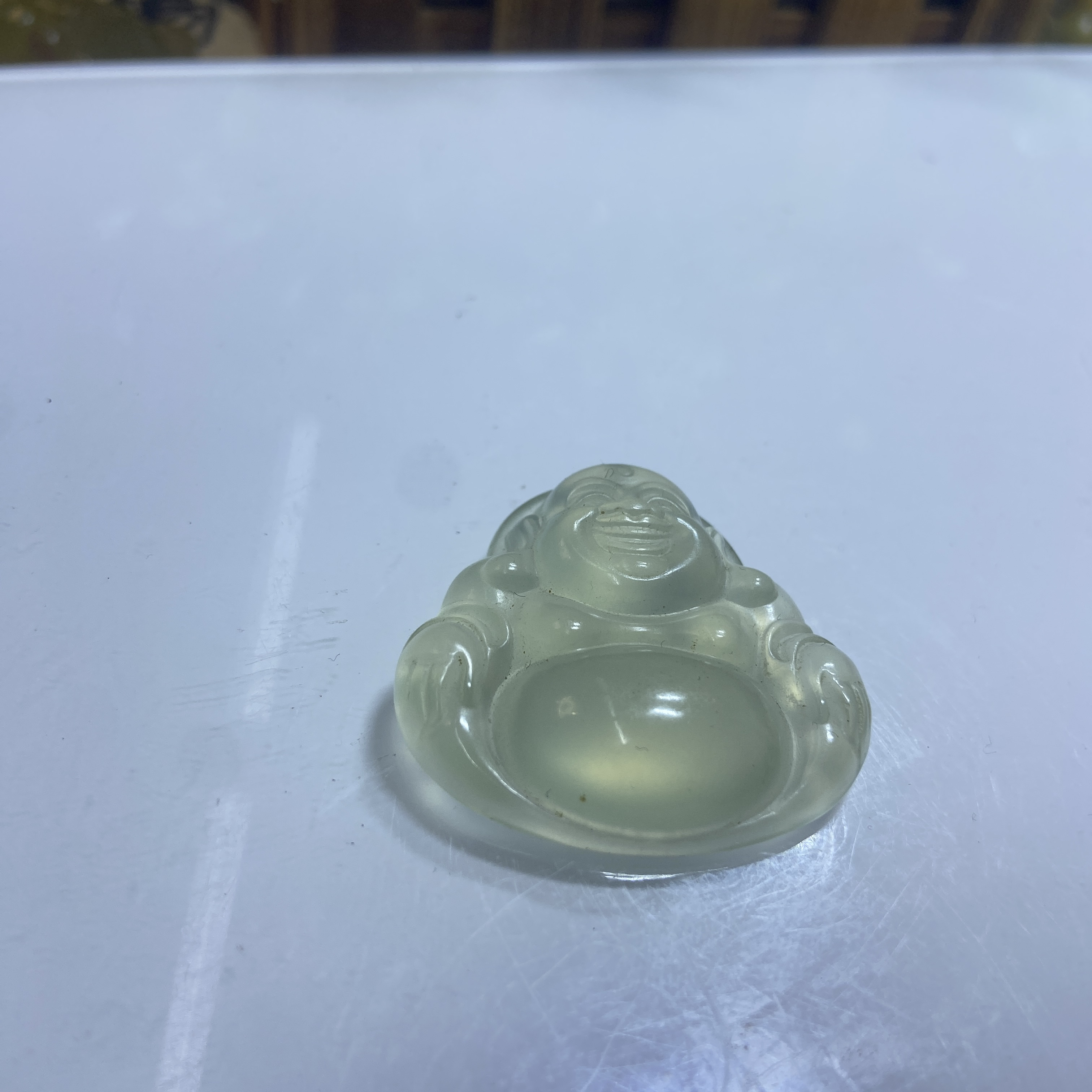 岫玉精品佛公吊坠挂件精品冰料
