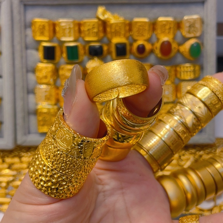 合金无初*宽版拉丝百福