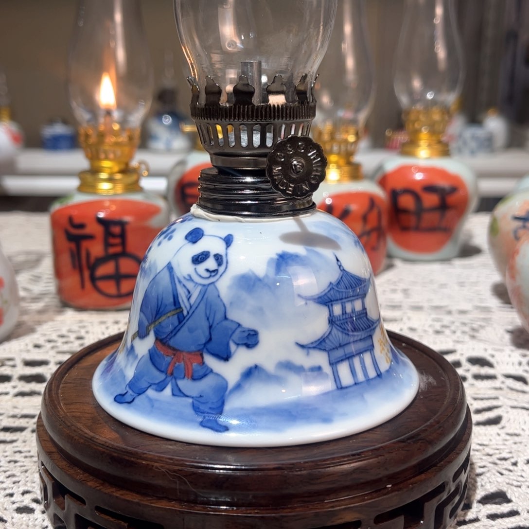 摆件景德镇陶瓷香薰灯