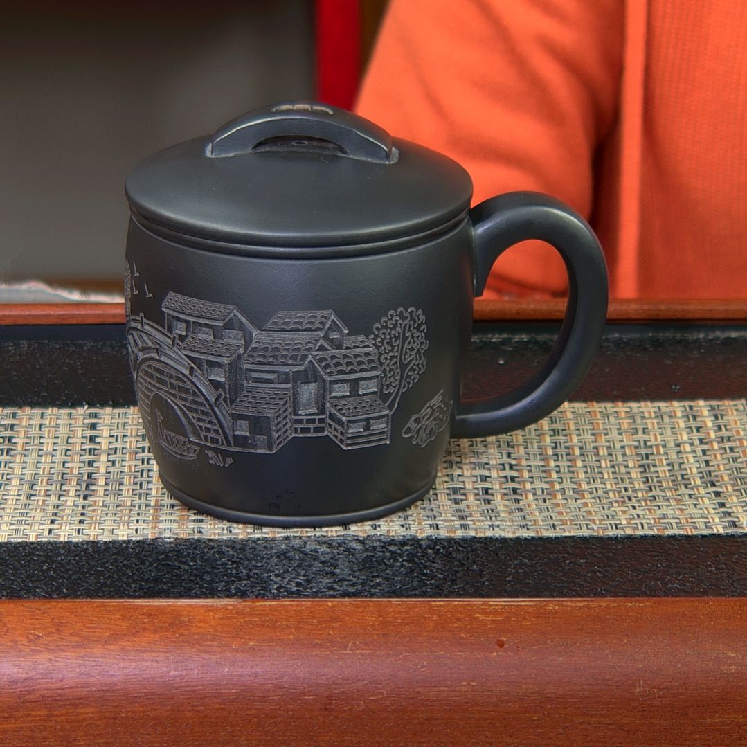 【闪购商品】绿泥茶杯高货放漏