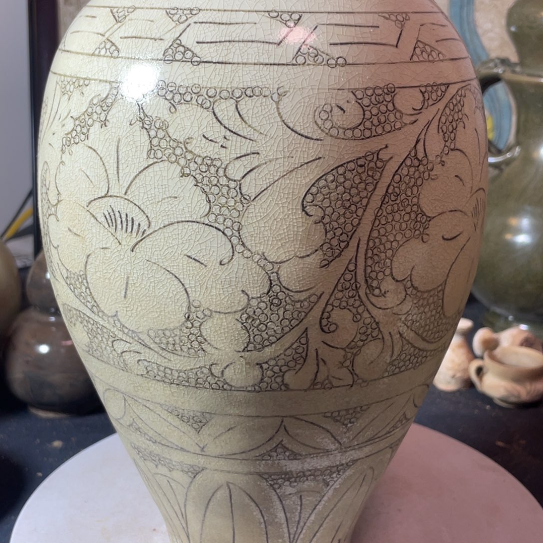 瓷州窑珍珠底梅瓶王*塘