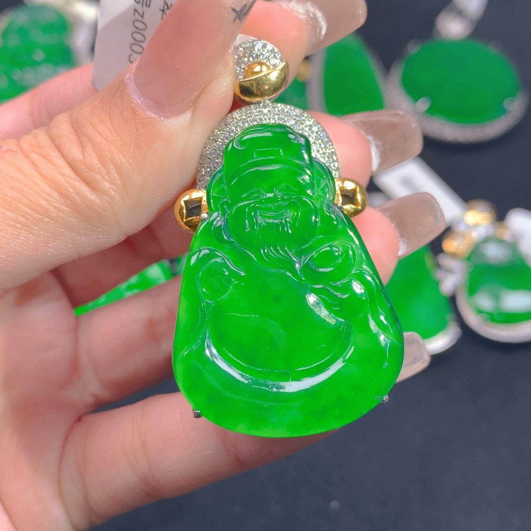 翡翠颈饰银S925镶嵌11111111111