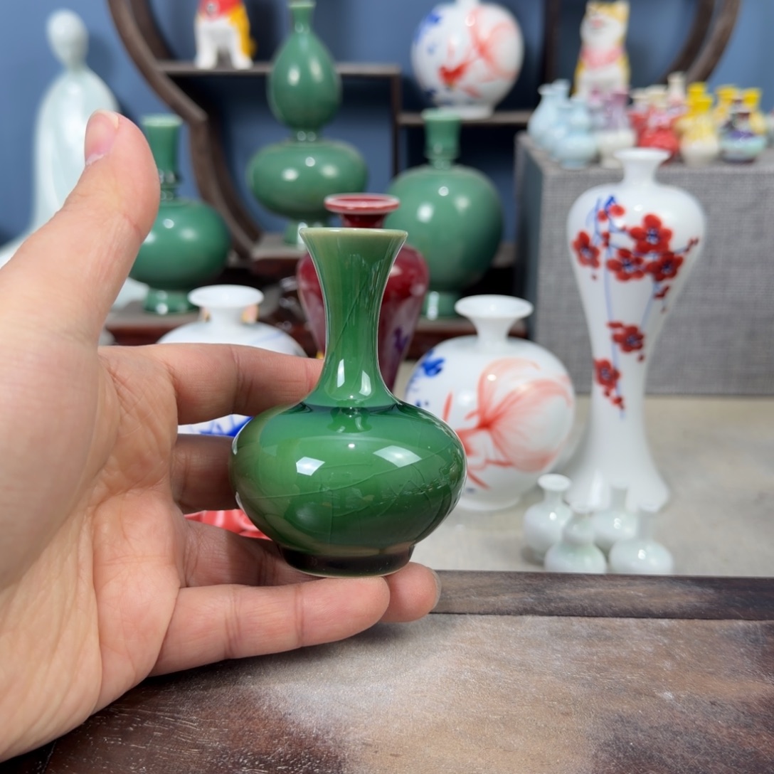 陶瓷手工小花器摆件