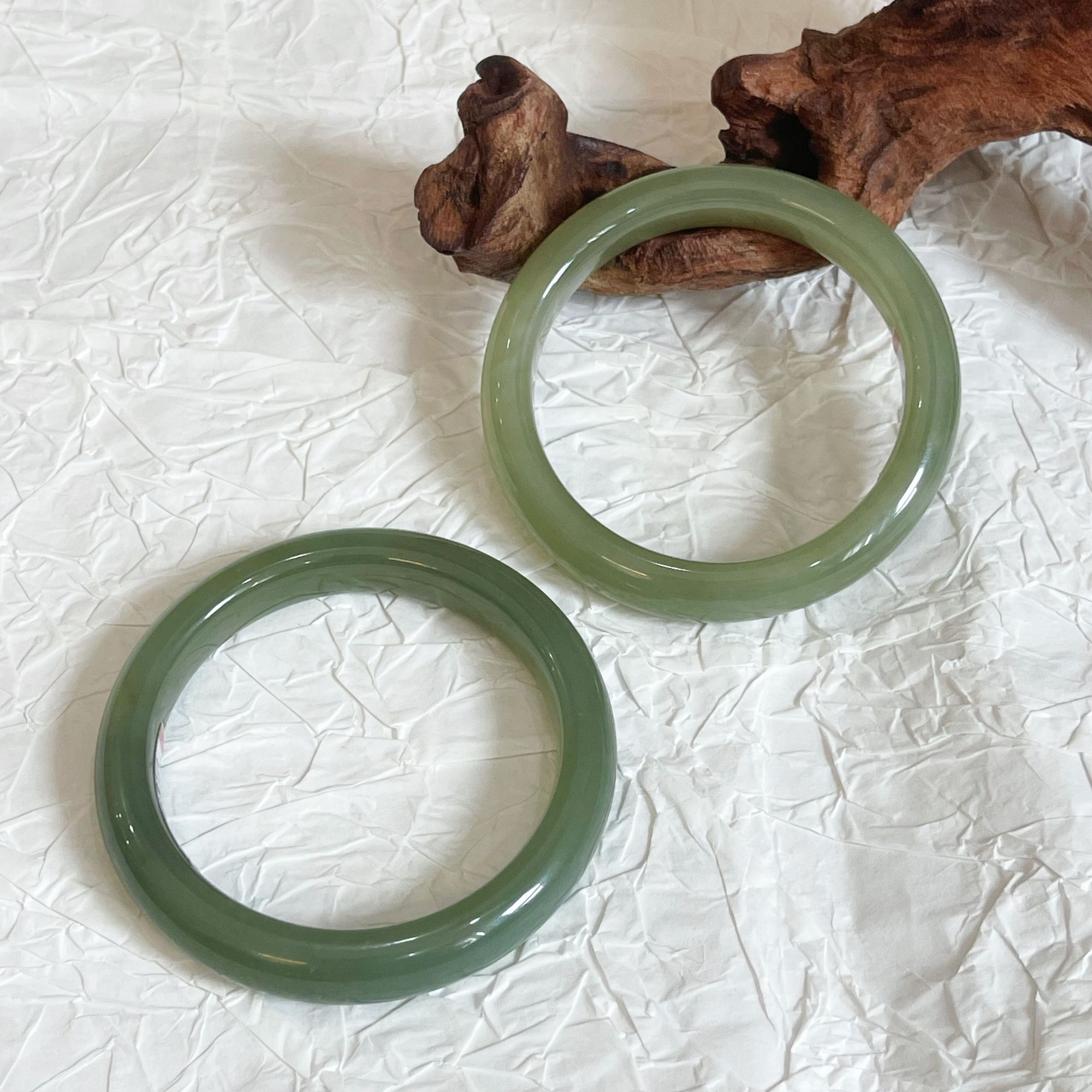 【阿铸严选】9 Z56623-和田玉手镯-多样性发其一-11*8mm