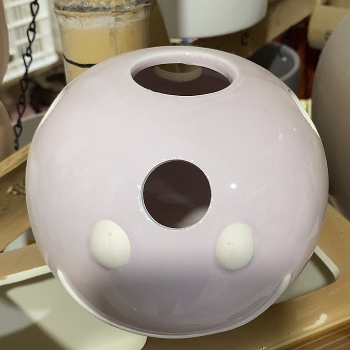 陶盆有孔 瑕疵针孔漏釉介意勿拍外口 外高1514*5