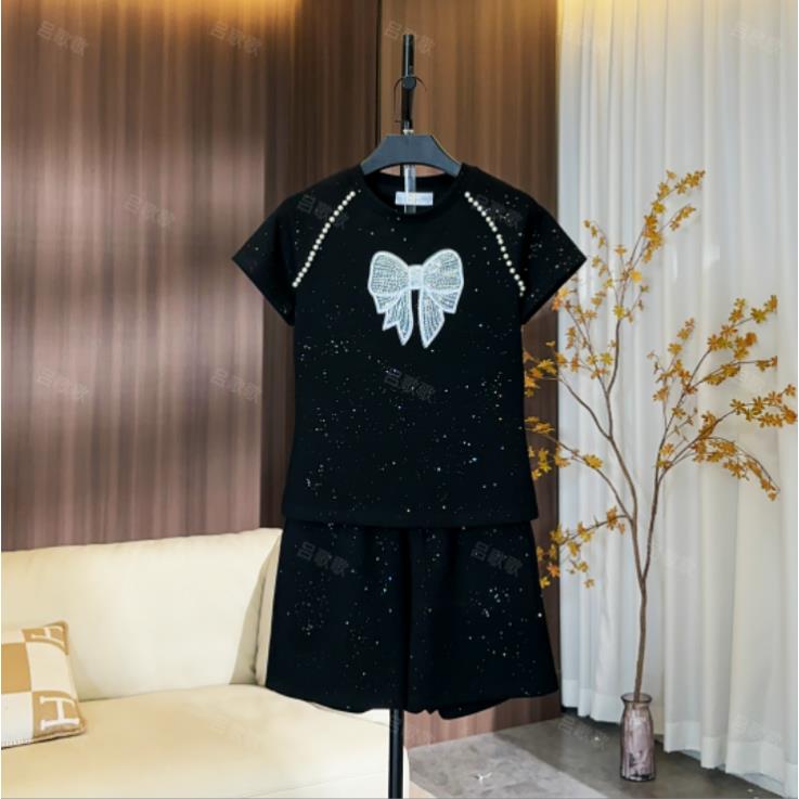 【宠粉价】【60】高奢重工宽松版夏季短袖T恤短裤时尚套装JC-A3425