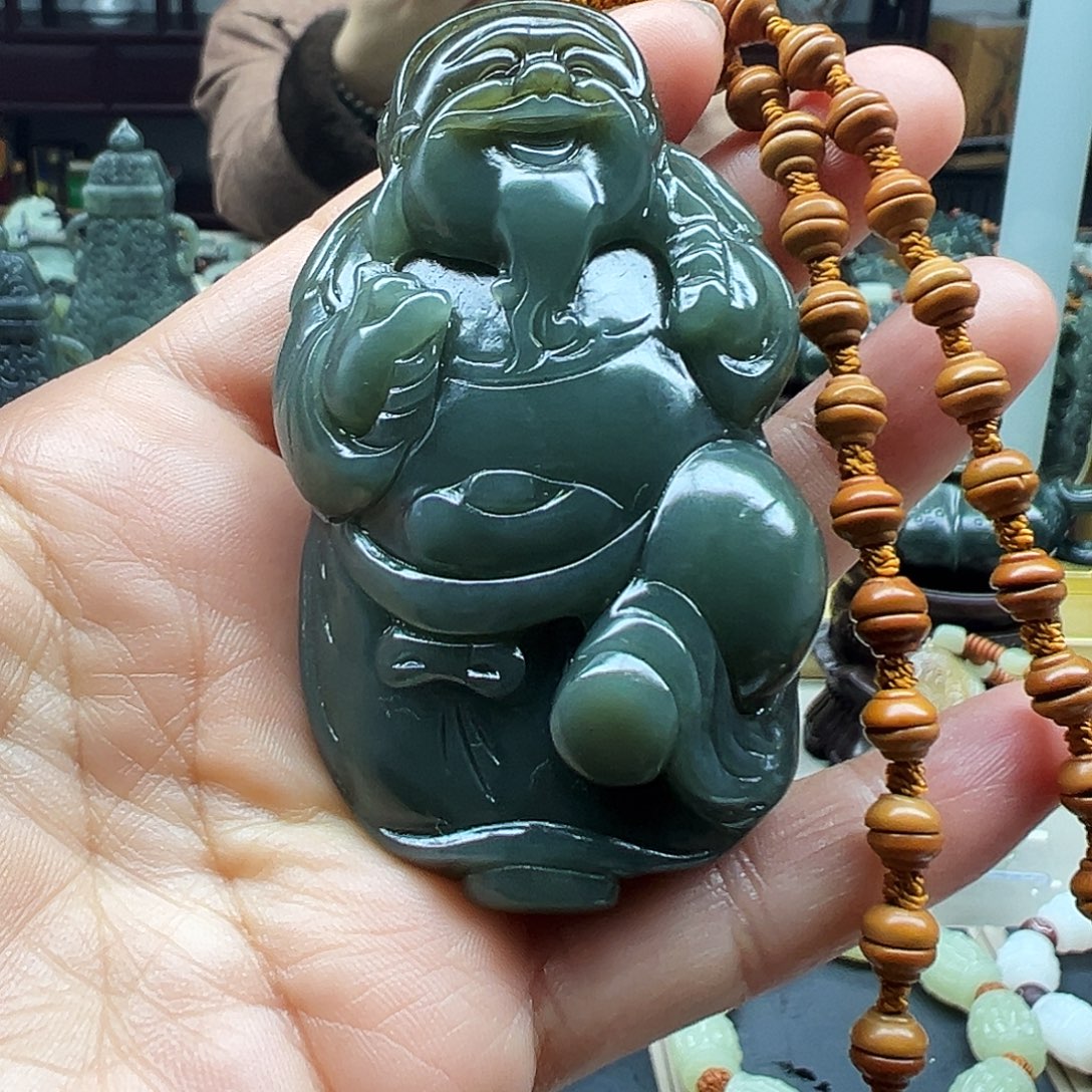 和田玉未镶嵌挂件