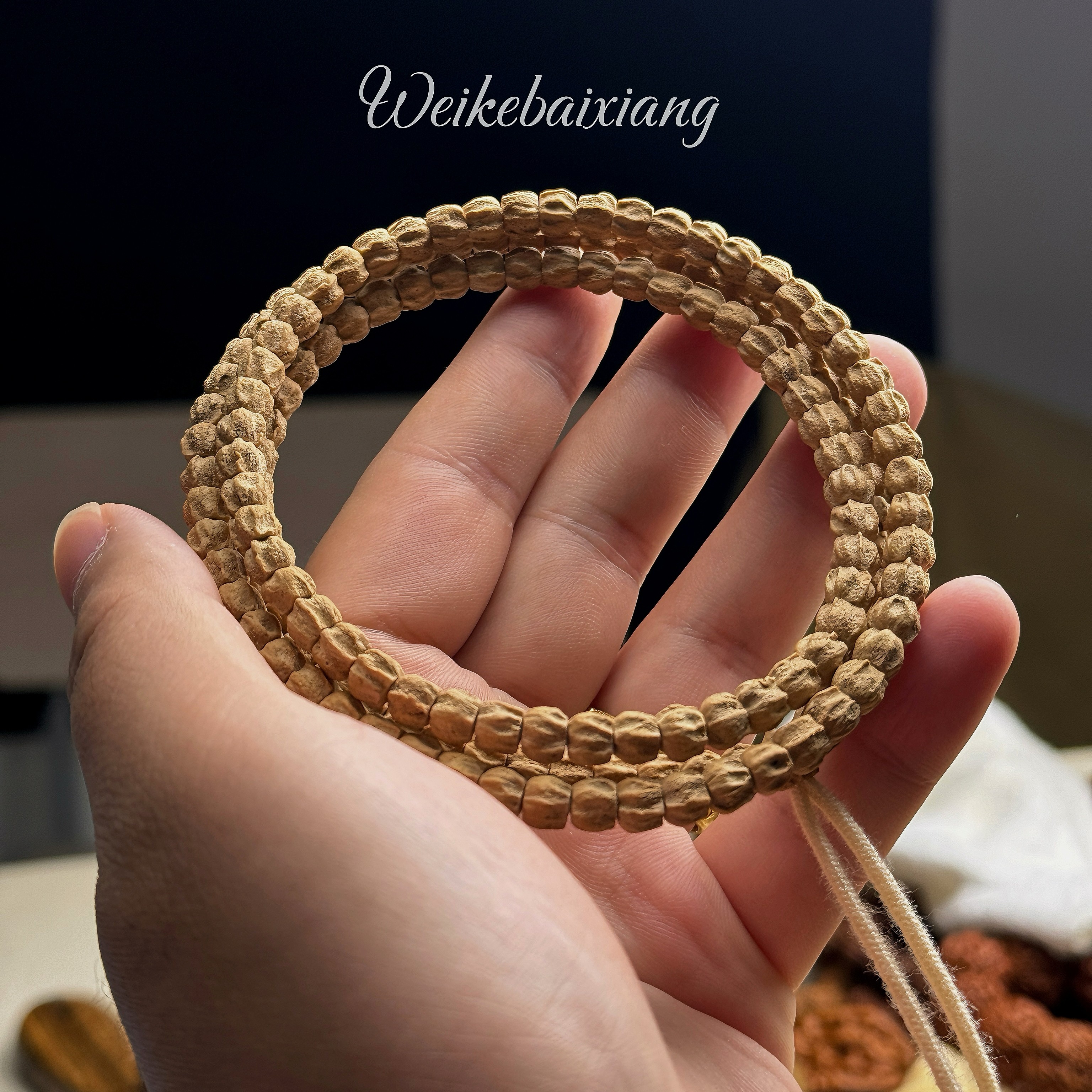 「龙脊顺」直切方块热振柏香籽108长串