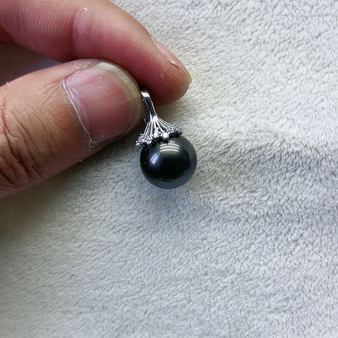 海水珍珠颈饰银S925镶嵌