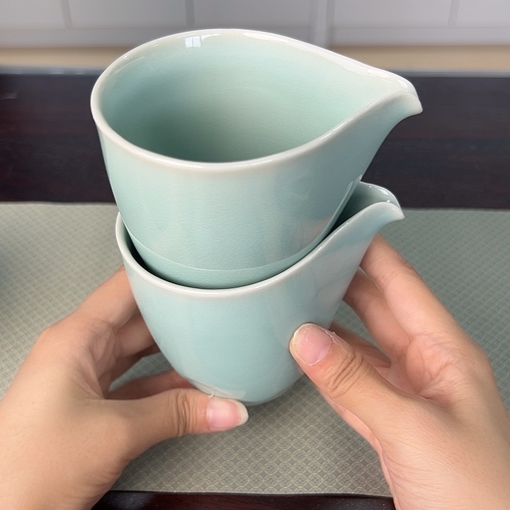 龙泉云间青瓷小米茶器