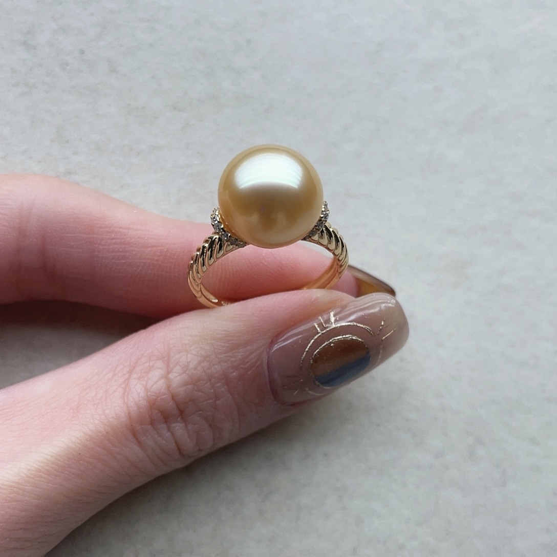 海水珍珠银S925镶嵌戒指141