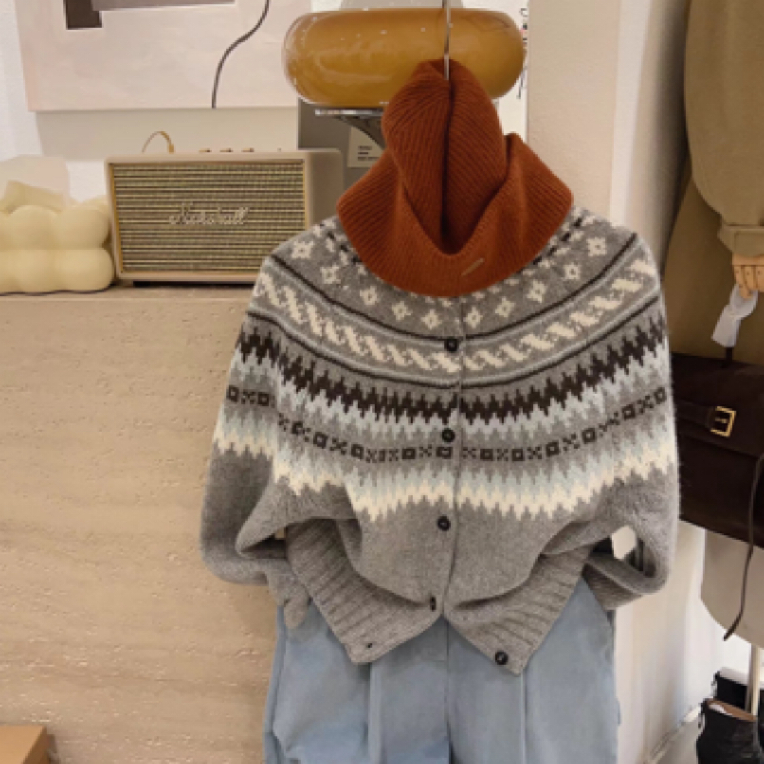 初秋上新雅丹反季高智淡人失序秋日穿搭韩版毛衣上新时尚套装羊毛