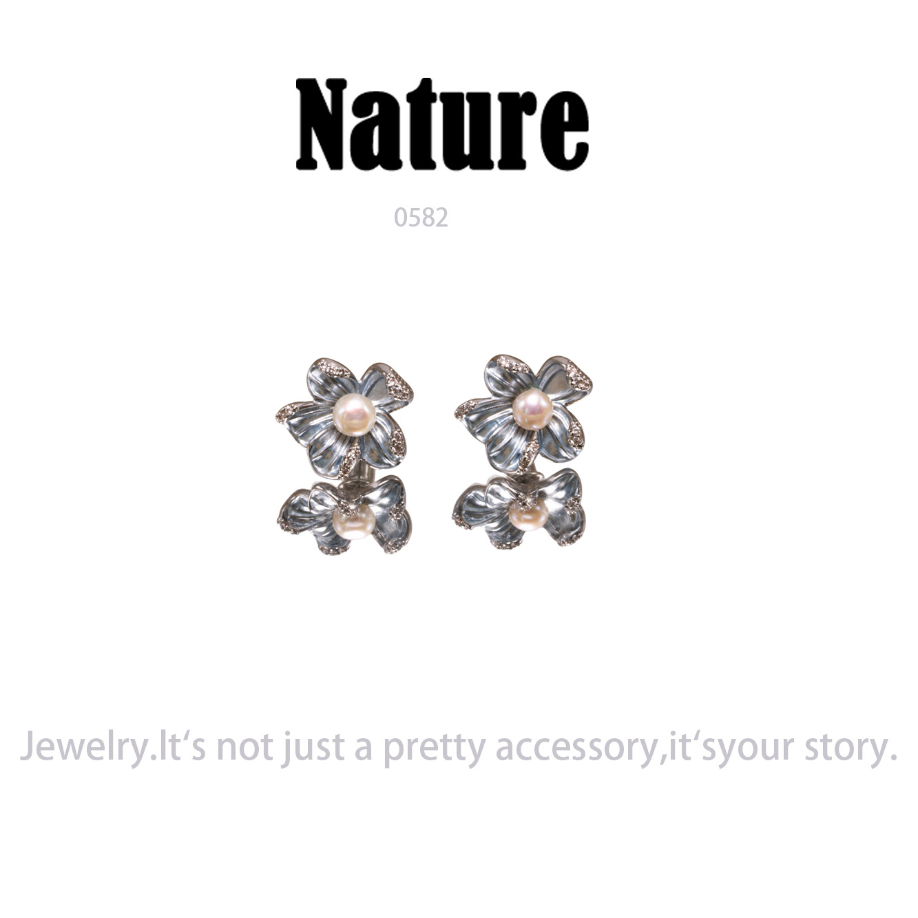 铜合金耳饰 气质耳环小众设计高级感耳钉耳饰~0582