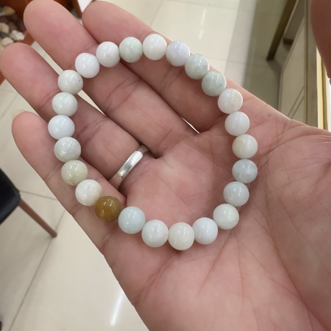 翡翠未镶嵌颈饰转运珠