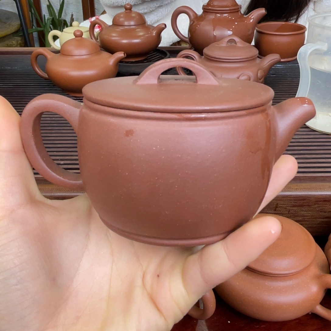 紫砂茶壶底槽清汉瓦完美品