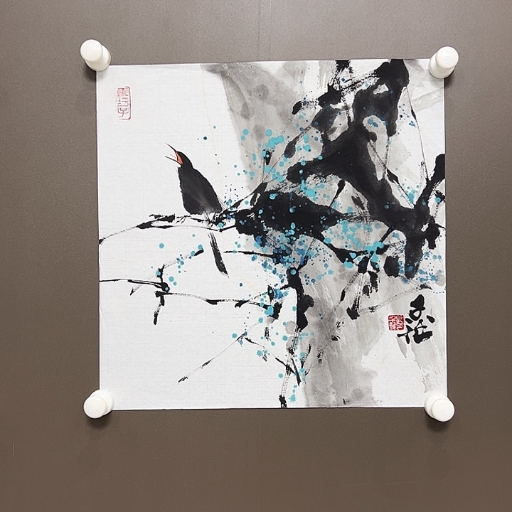 国画郭千龙  手绘原创