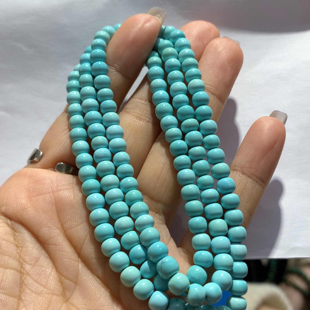 未镶嵌绿松石长链