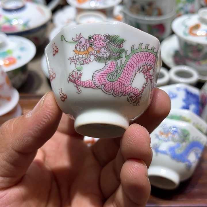 纯手绘精品盖碗杯