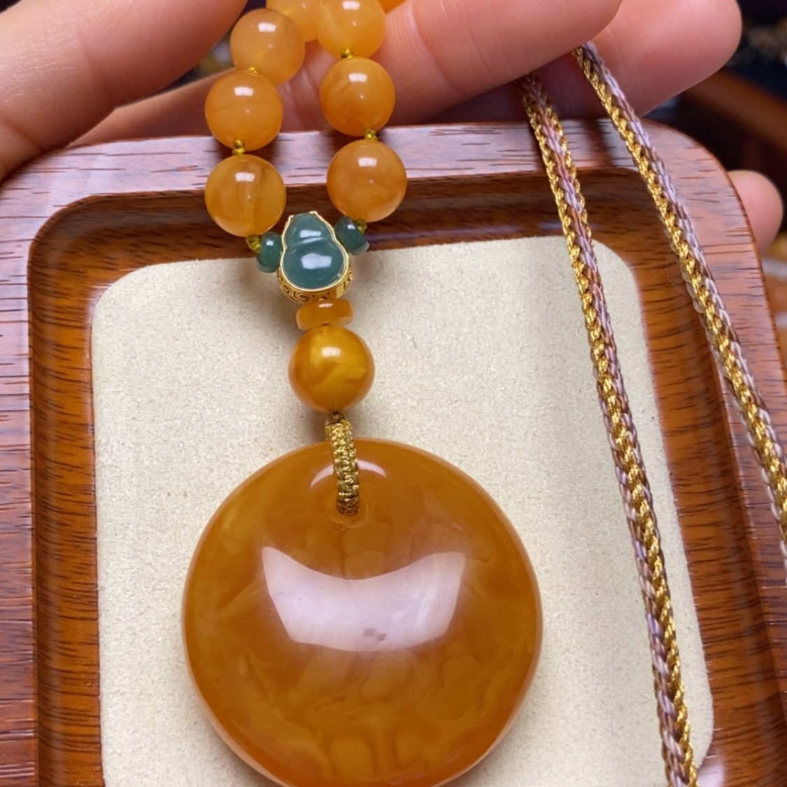 【闪购商品】蜜蜡颈饰未镶嵌项链
