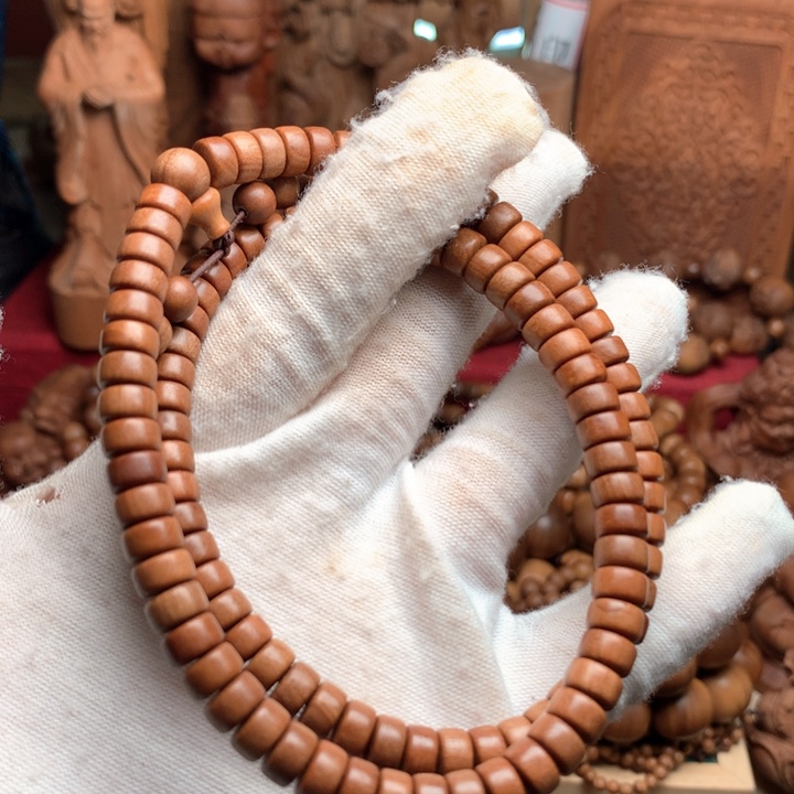 檀香木其他老山檀焦糖多圈微瑕