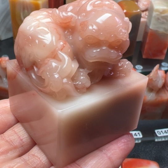 老挝石于****）润地芙蓉印玺