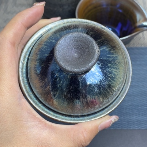 茶盏壬*沐雨茶器柴烧主人杯