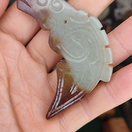 和田玉未镶嵌挂件