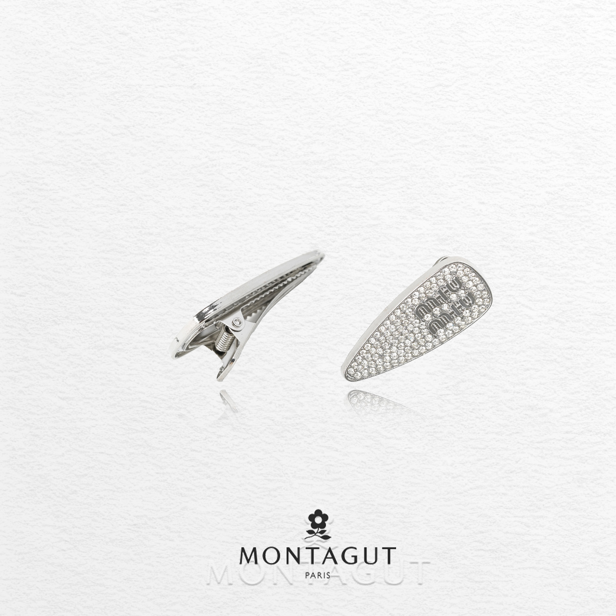 法国梦特娇轻奢系列闪钻鸭嘴夹头饰【3836】JJ