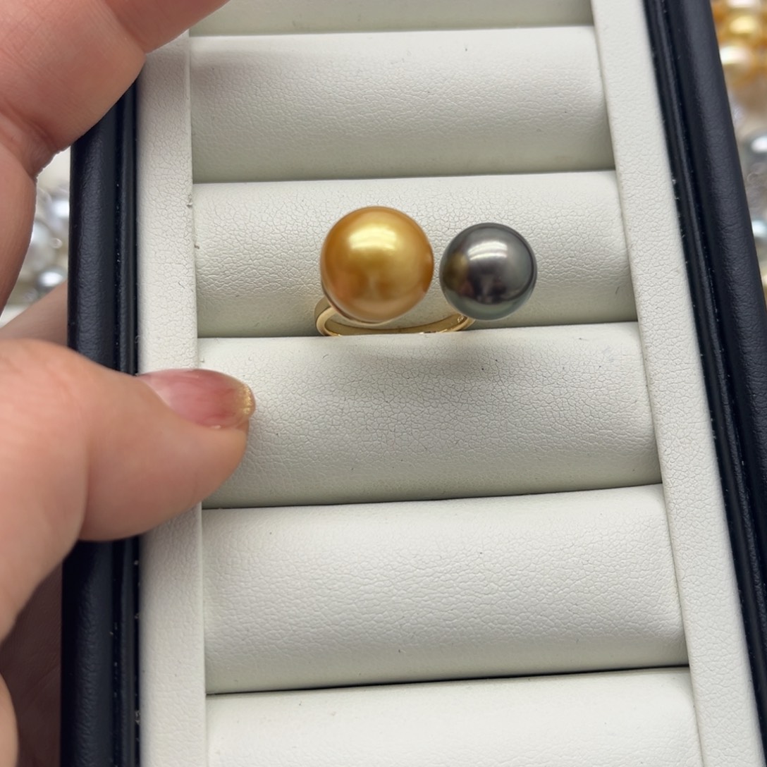 海水珍珠银S925镶嵌戒指