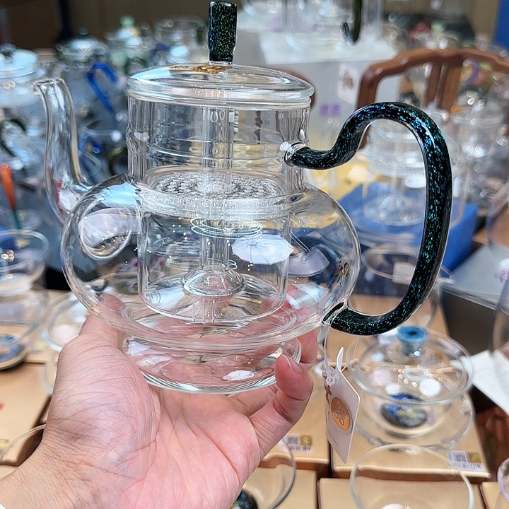 禾器宝蓝金宫灯壶