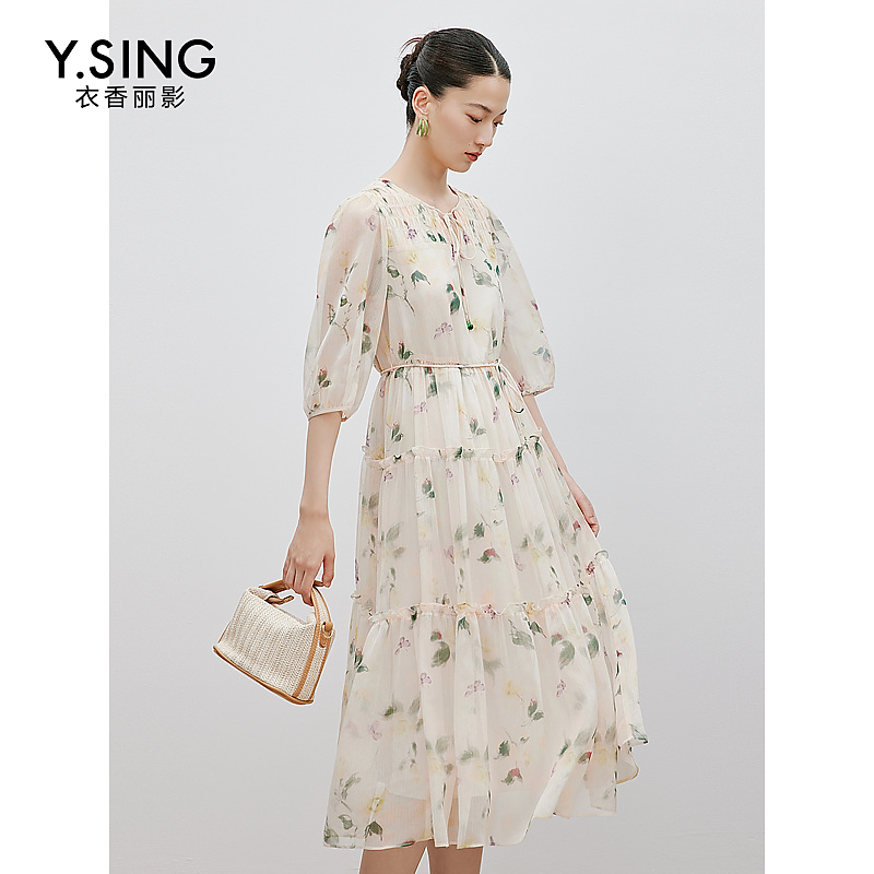 6847【女乔严选】衣香丽影新款连衣裙940725204