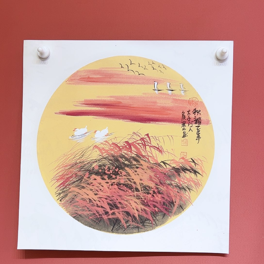 国画侯果山老师亲笔手绘作品朵 