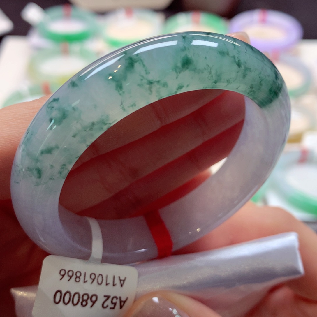 翡翠手镯未镶嵌14正圈77