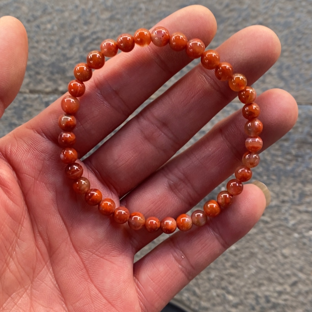 南红玛瑙未镶嵌手链