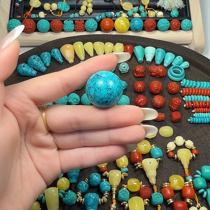 非金属24mm网花圆珠