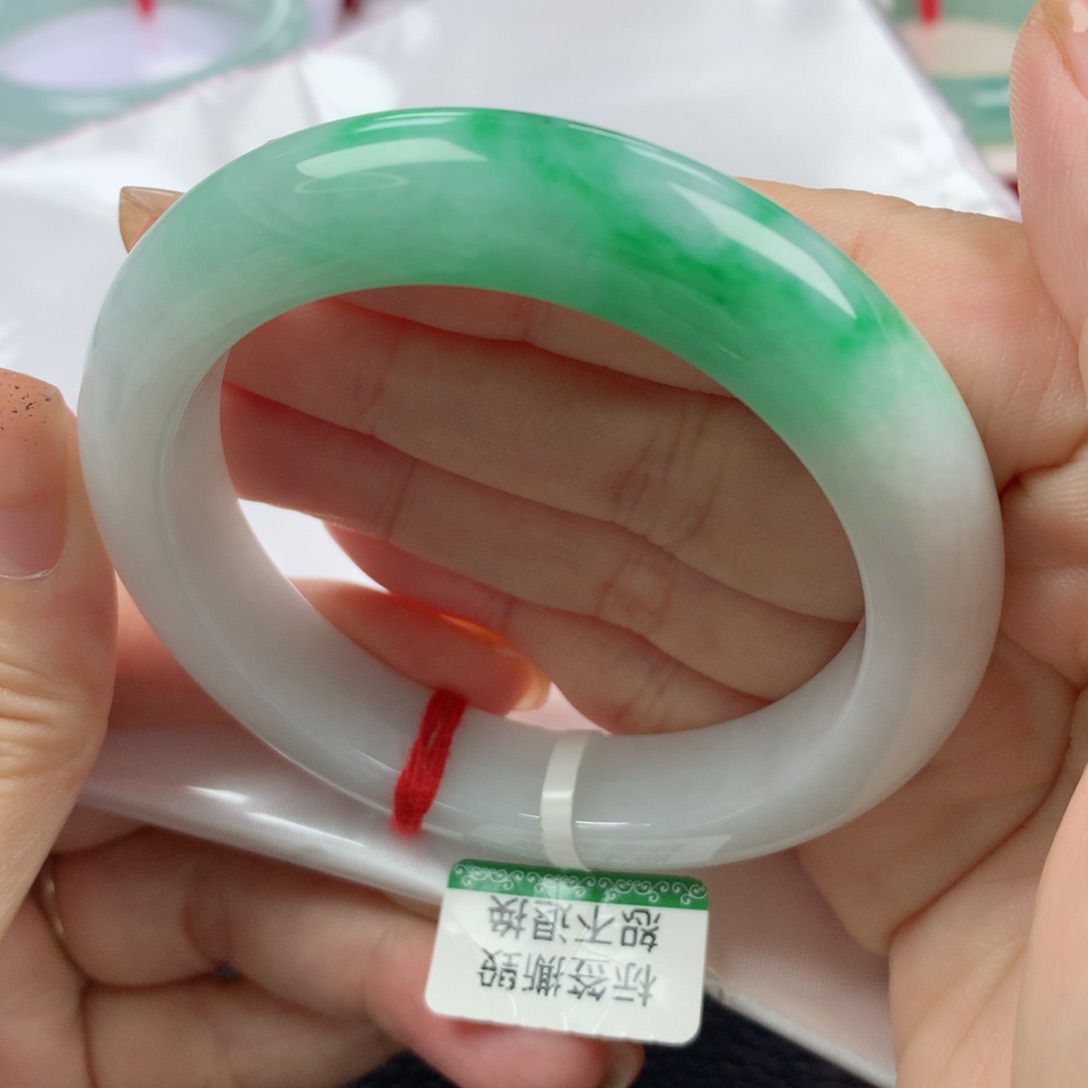 未镶嵌手镯翡翠缅甸天然翡翠56圈
