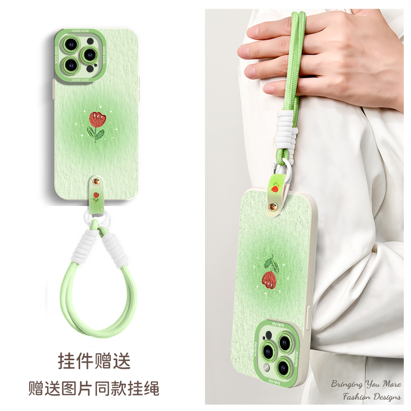 适用于苹果16华为OPPO小米VIVO高级感时尚鹰眼磨砂手机壳RA0186