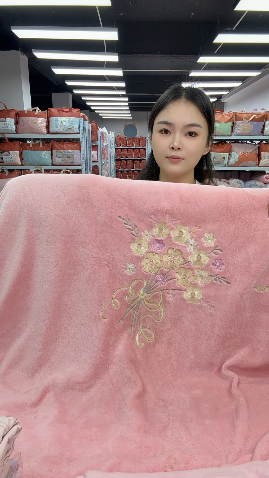 【繁花似锦-粉色】高端家纺床品清仓孤品牛奶绒四套件等- 实物为准R