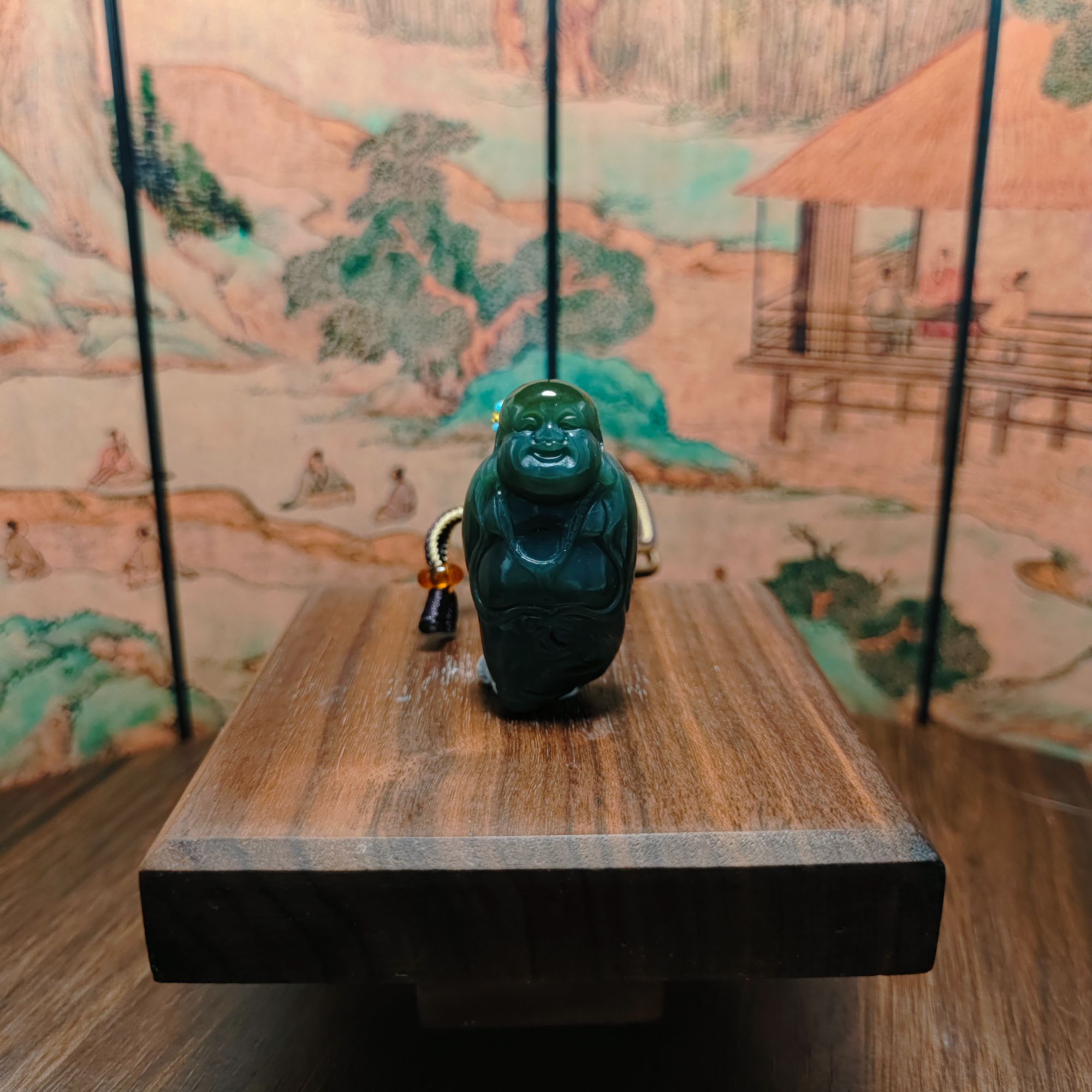 B和田玉佛公吊坠0614