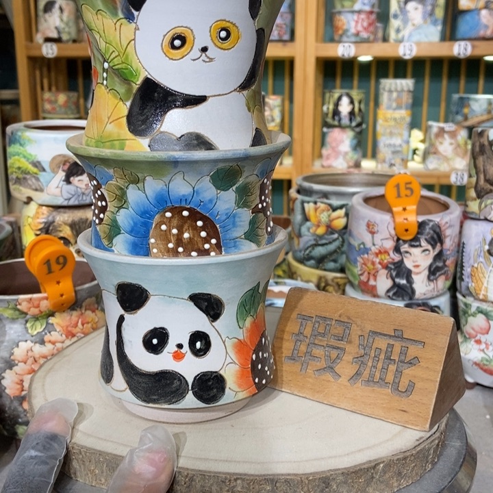 红陶景德镇艺术手绘作品